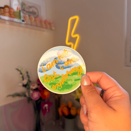 exploring sticker
