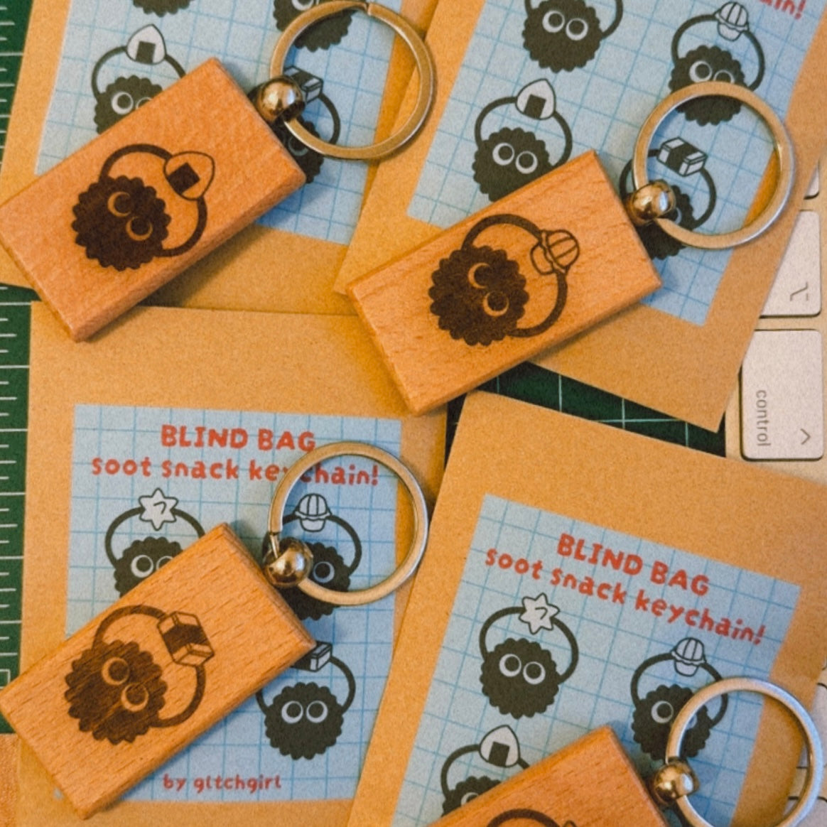 mystery soot snack keychain