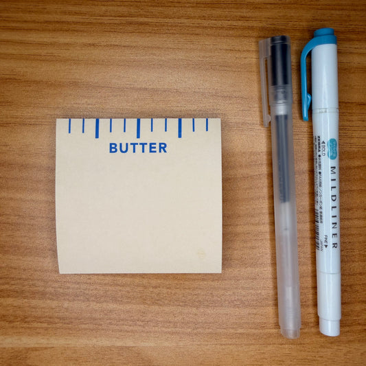 butter sticky note