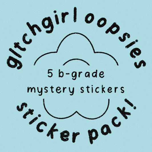 mystery oops sticker pack