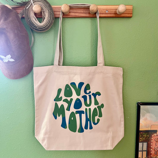 love your mother tote bag