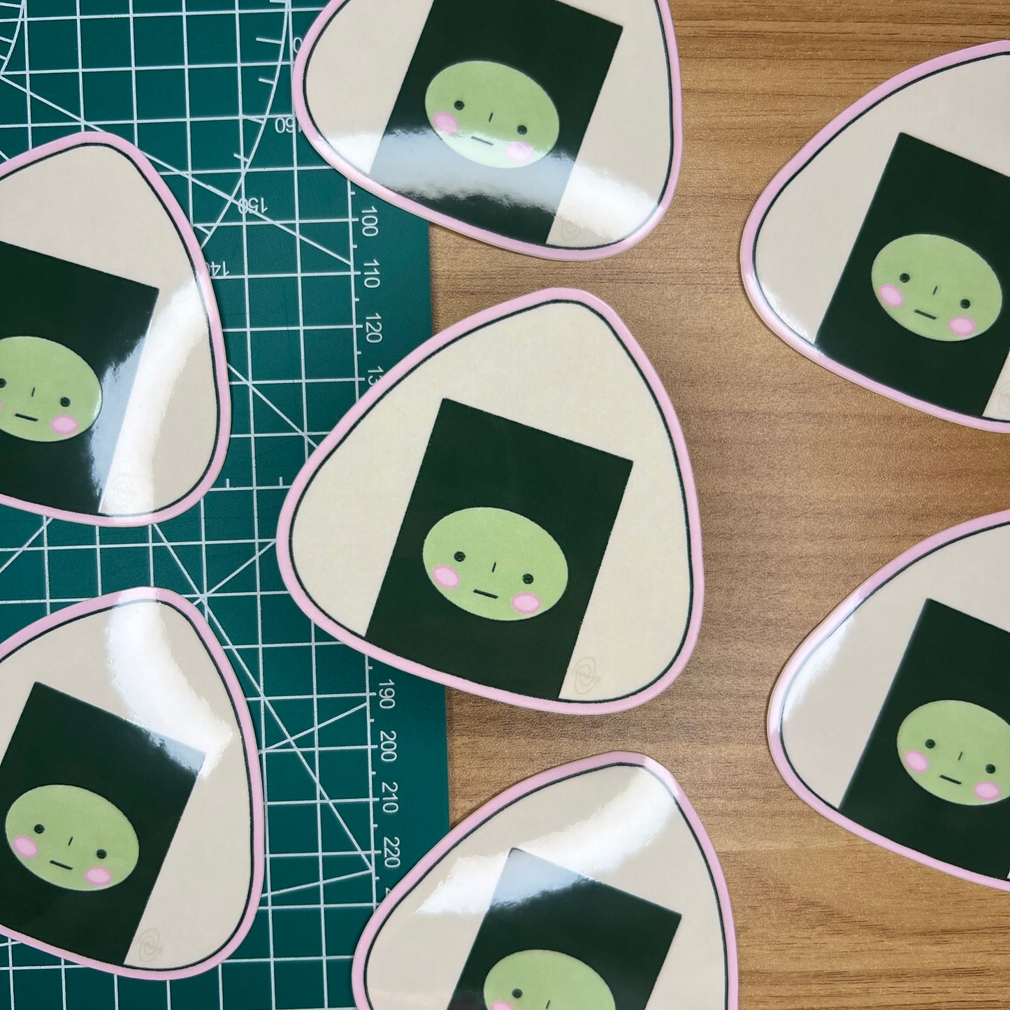 curious onigiri sticker