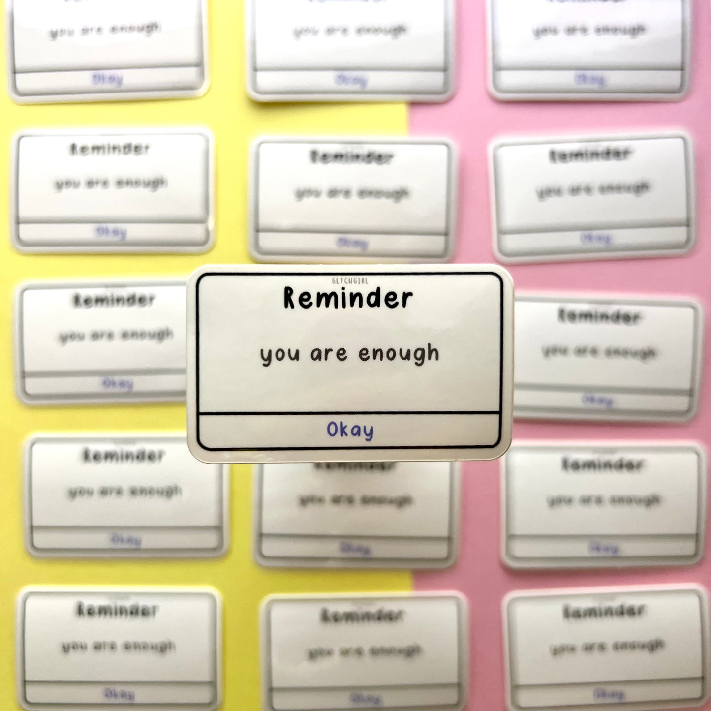 reminder sticker