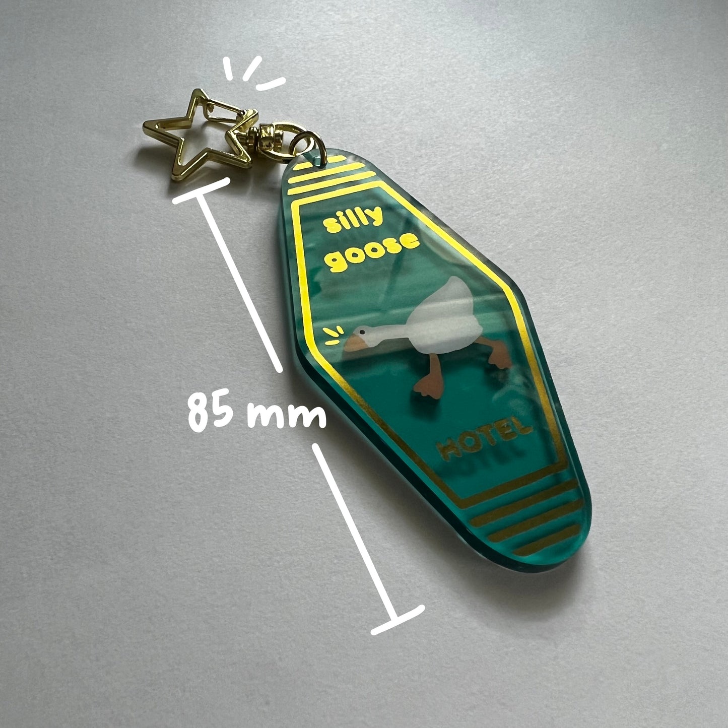 silly goose keychain