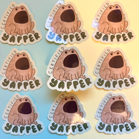 certified yapper coqui sticker