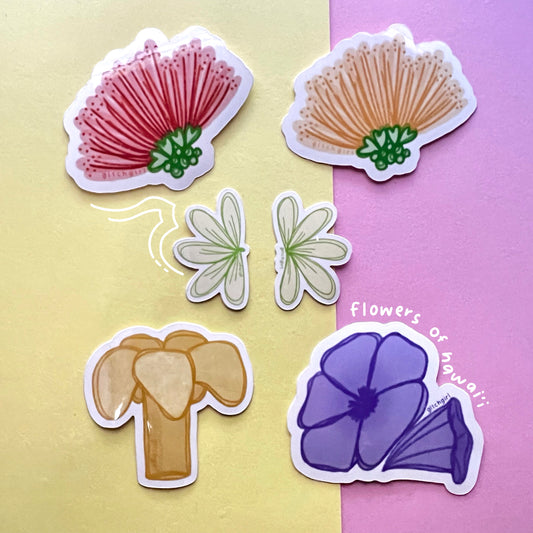 flowers of hawaiʻi sticker