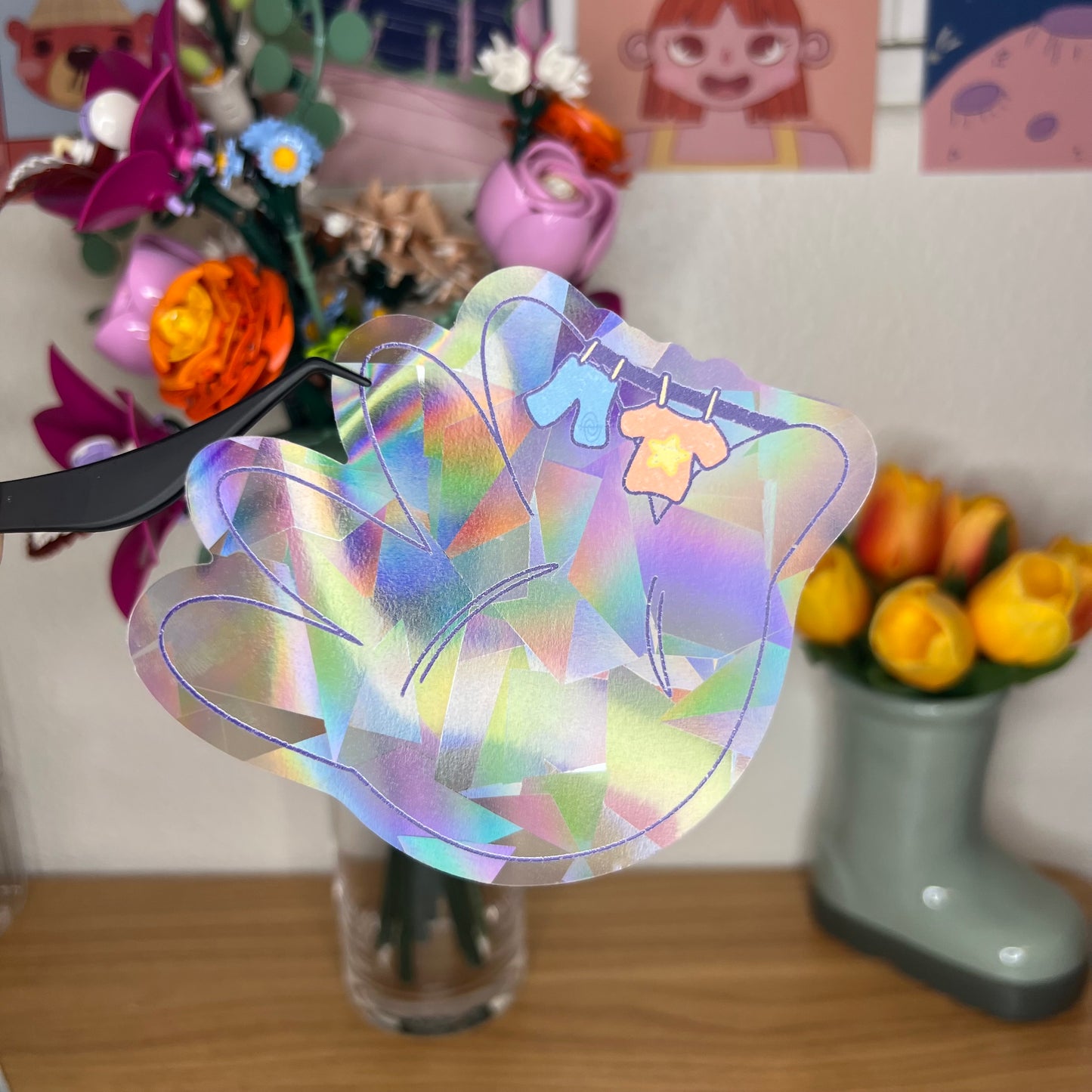 laundry universe suncatcher decal