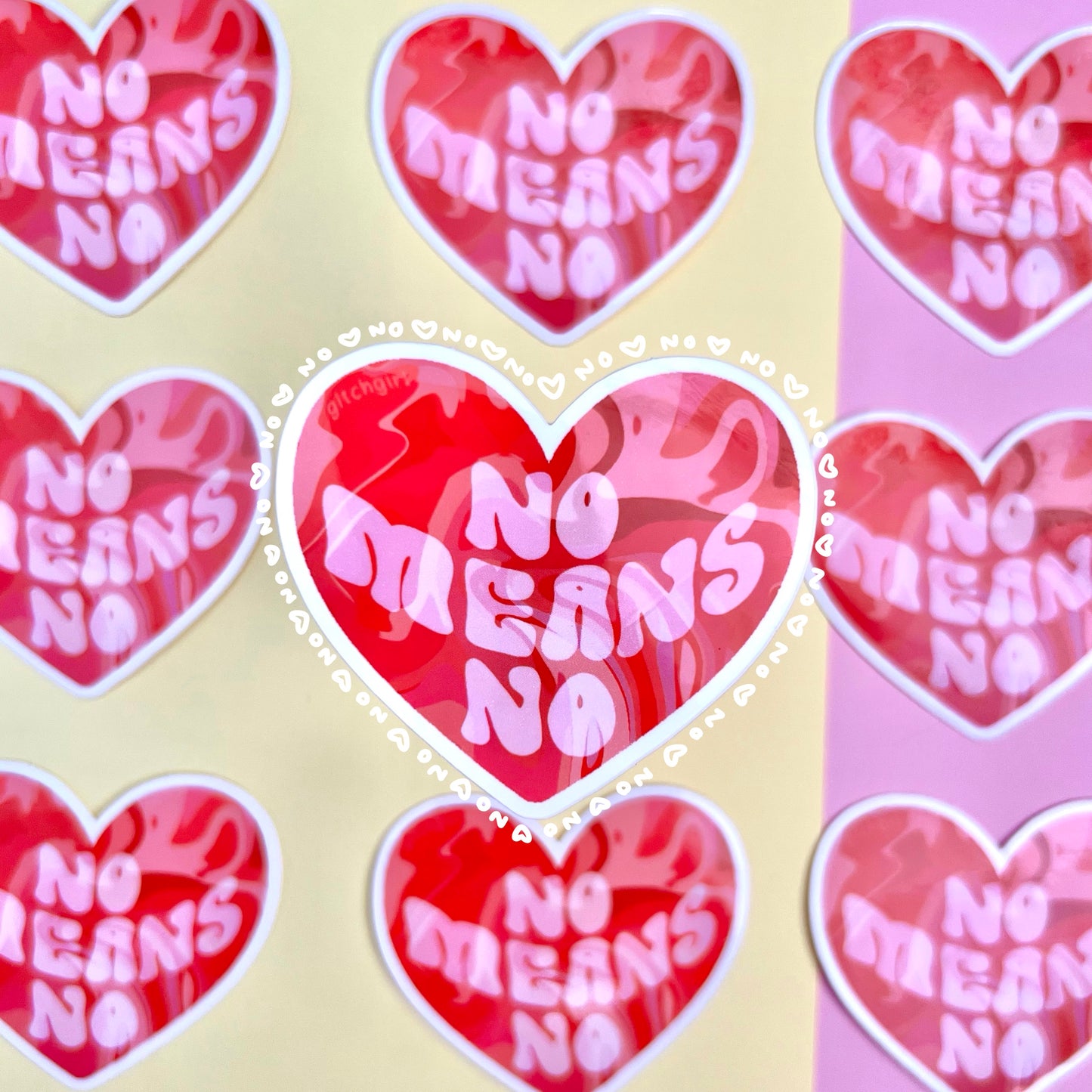 no means no sticker