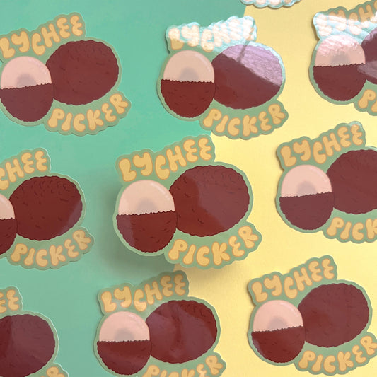 lychee picker sticker