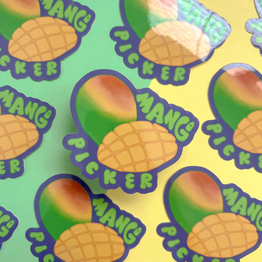 mango picker sticker