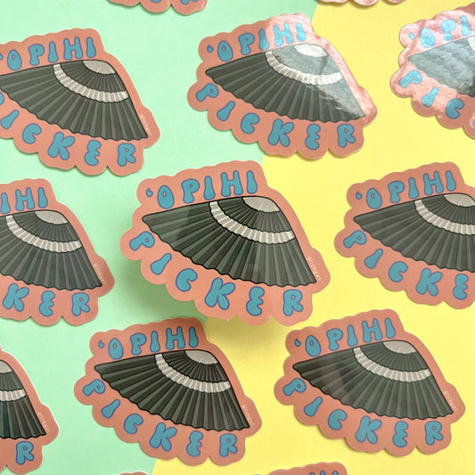 ʻopihi picker sticker
