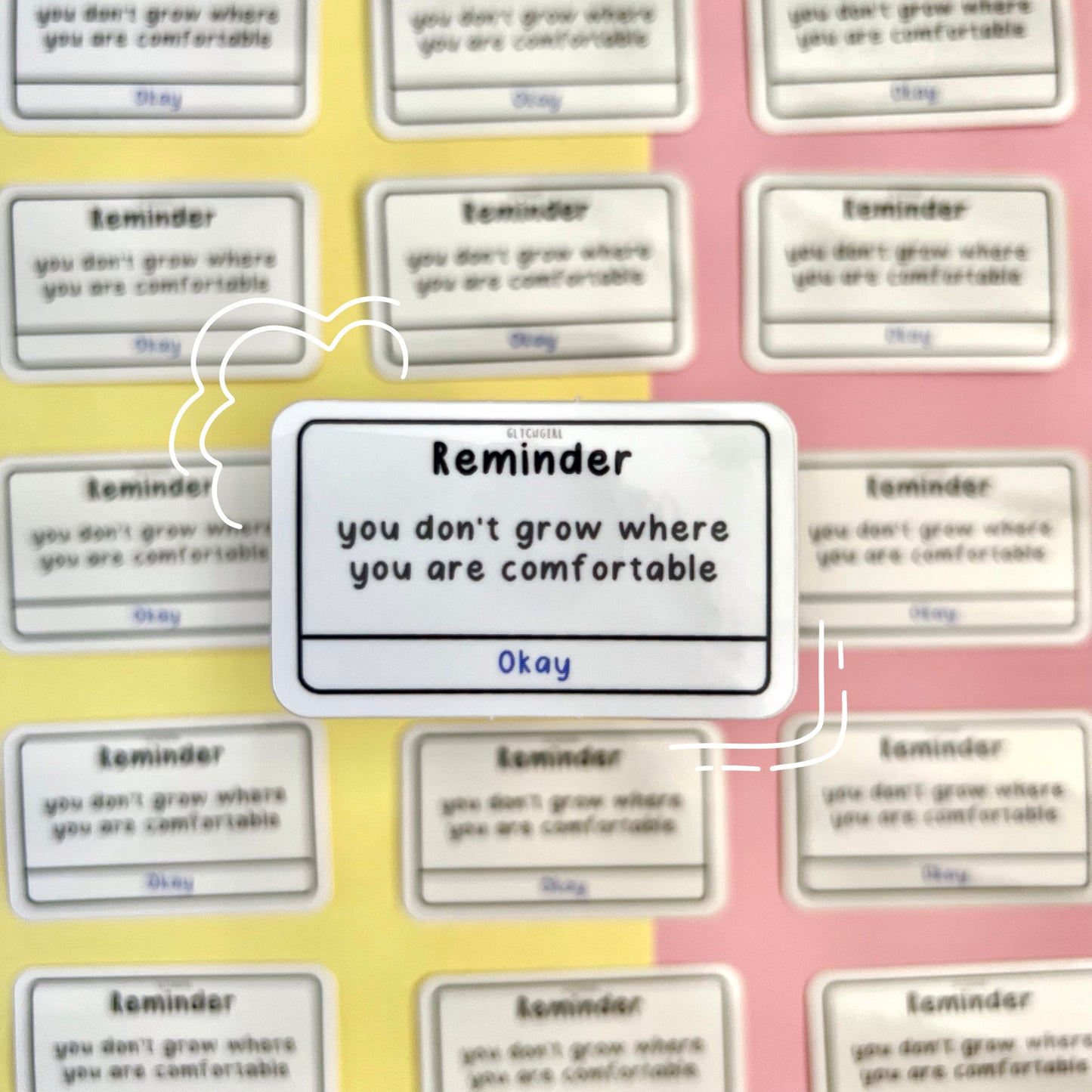 reminder sticker