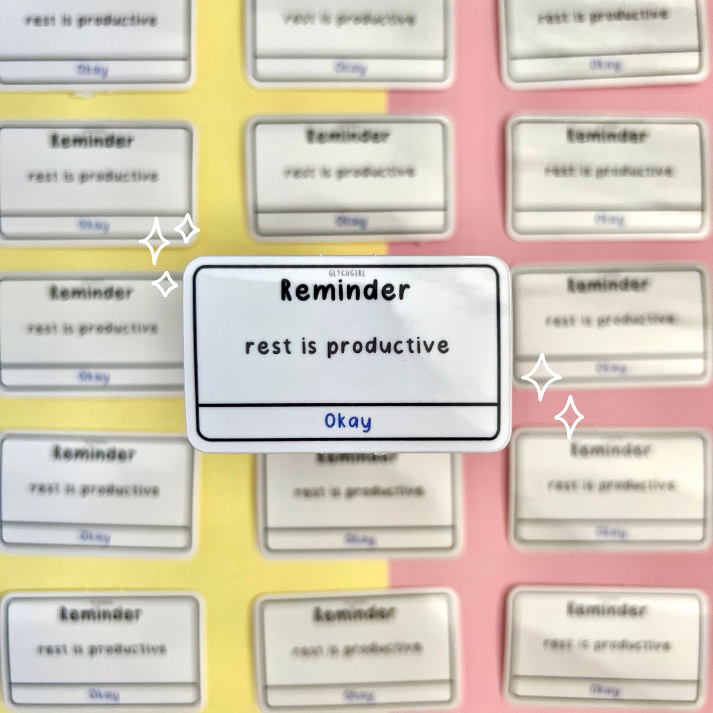 reminder sticker