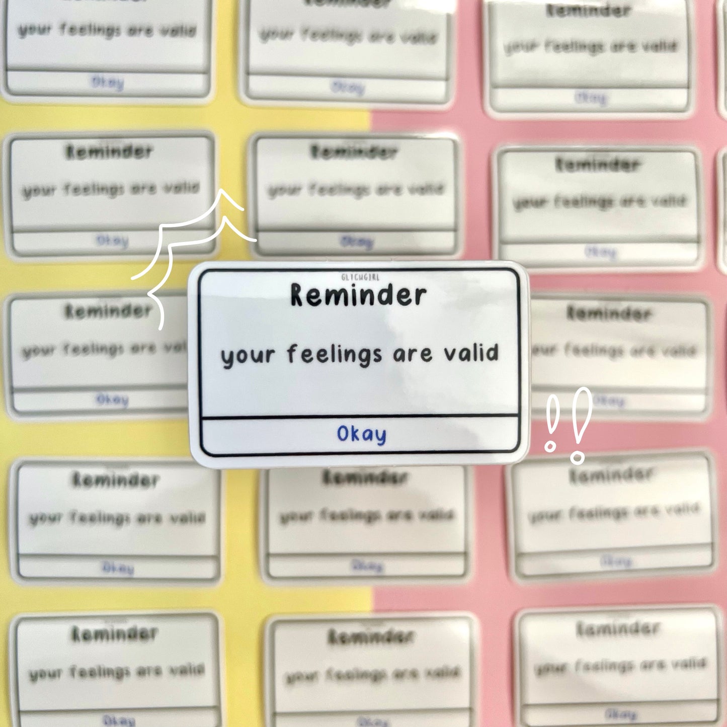 reminder sticker