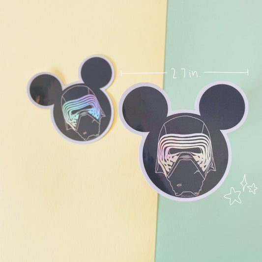 holo kylo sticker