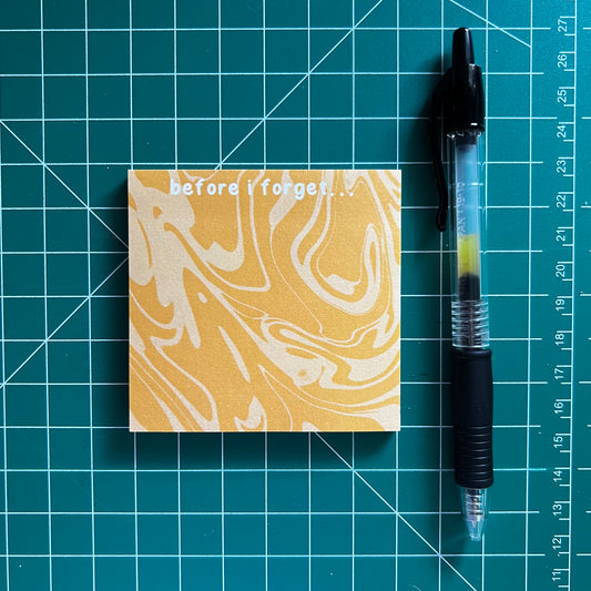 forgetful sticky note