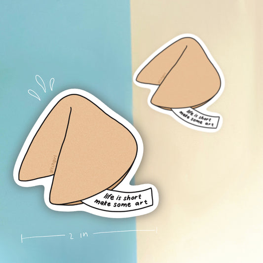 fortune cookie sticker