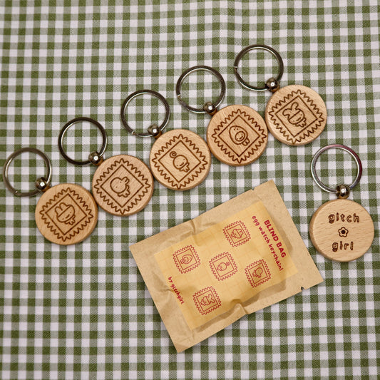 mystery egg watch keychain