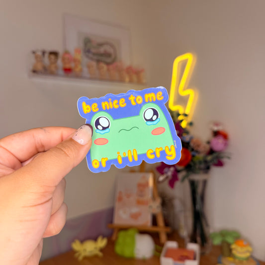 be nice sticker