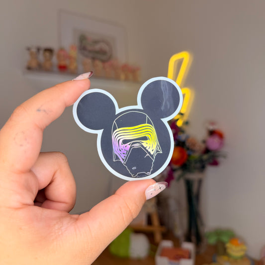 holo kylo sticker