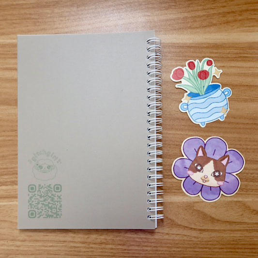 flower reusable sticker book