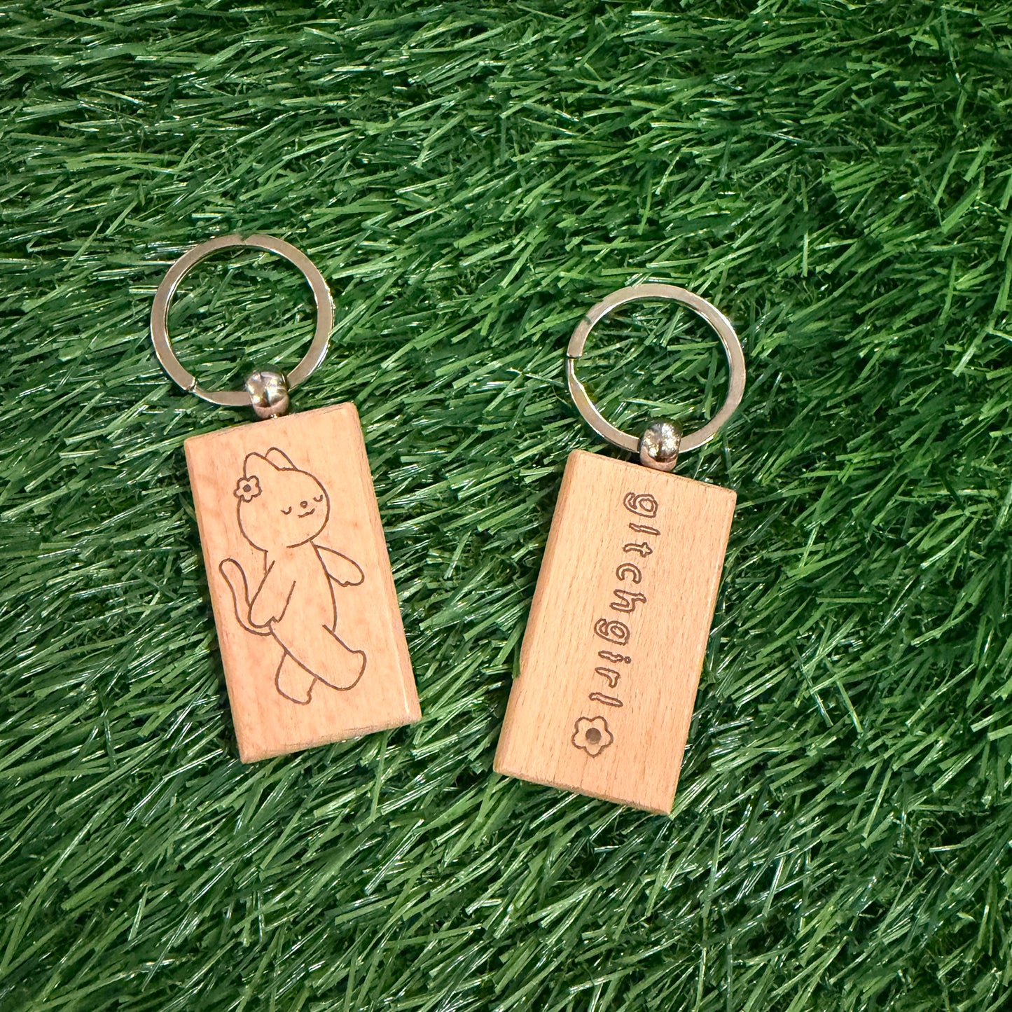wooden keychain
