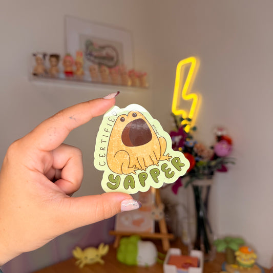 certified yapper coqui sticker