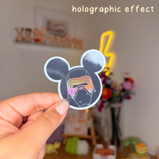 holo kylo sticker