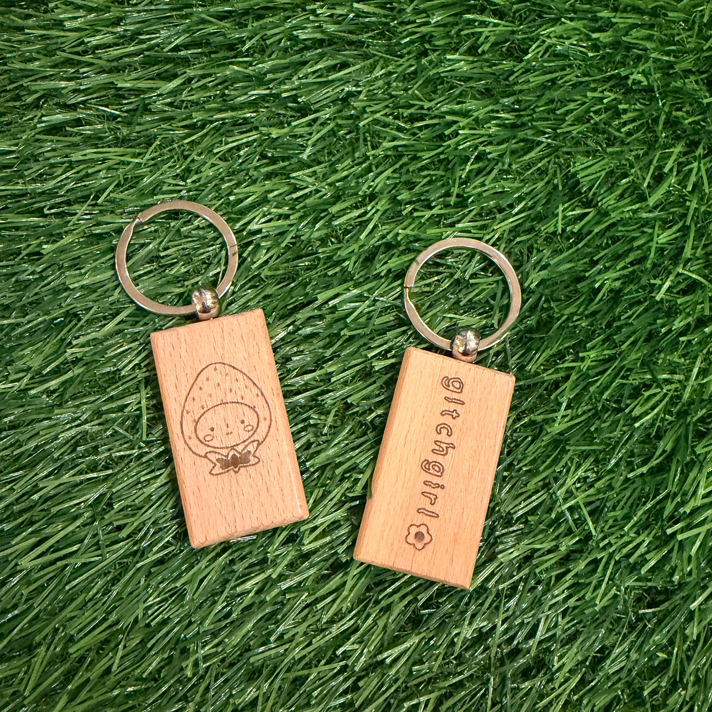 wooden keychain