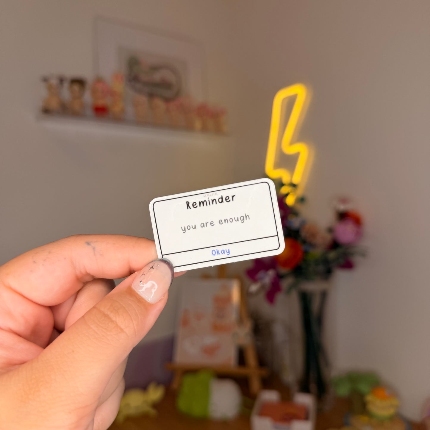 reminder sticker