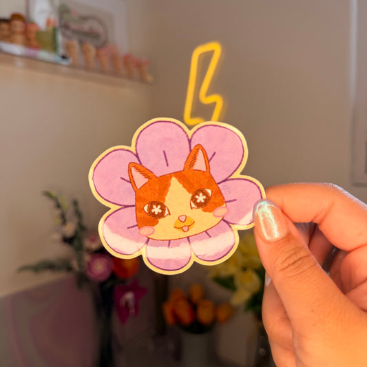 ham flower sticker