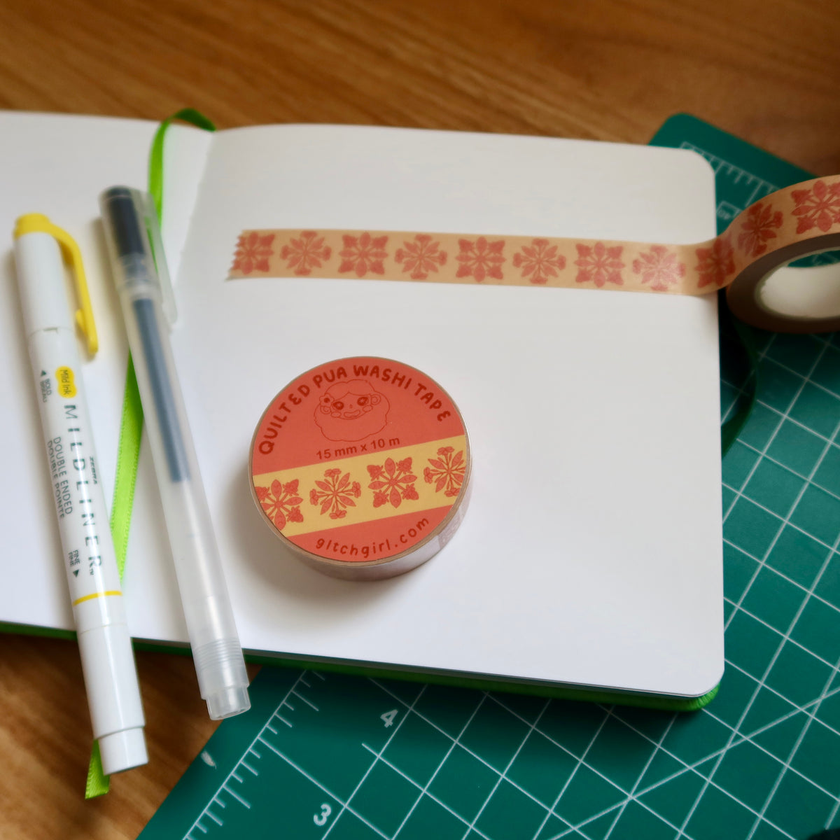 quilted pua washi