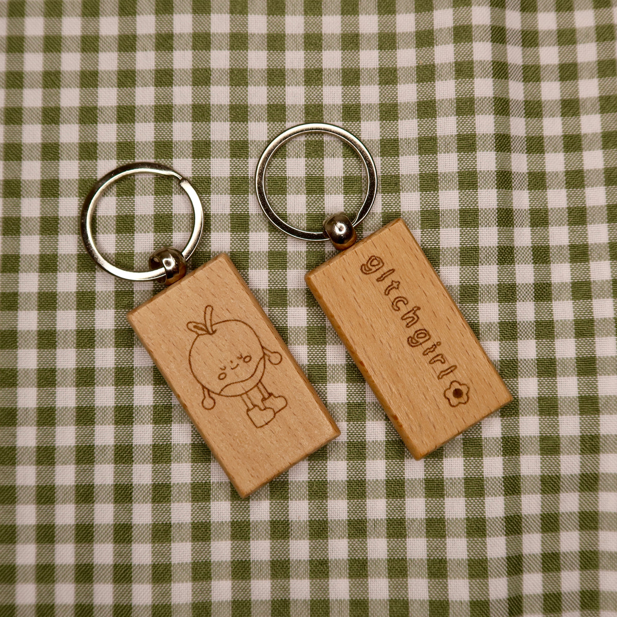 wooden keychain