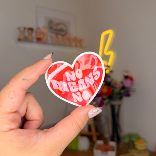 no means no sticker