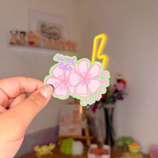 sweet like sakura sticker