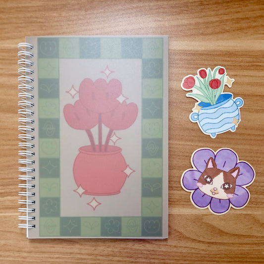 flower reusable sticker book