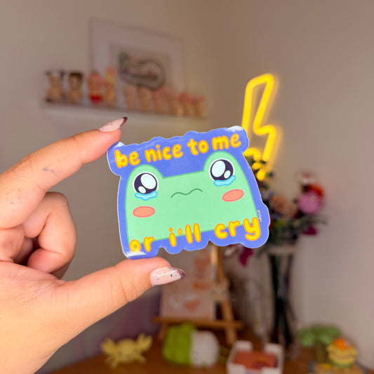 be nice sticker