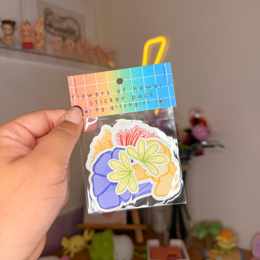 flowers of hawaiʻi sticker
