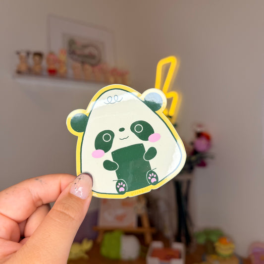 panda onigiri sticker