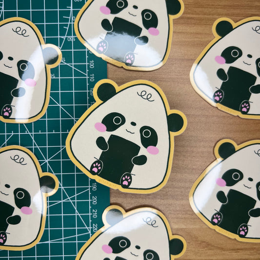 panda onigiri sticker