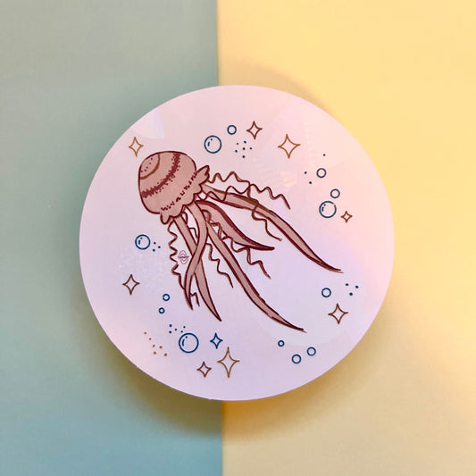 jellyfish suncatcher decal