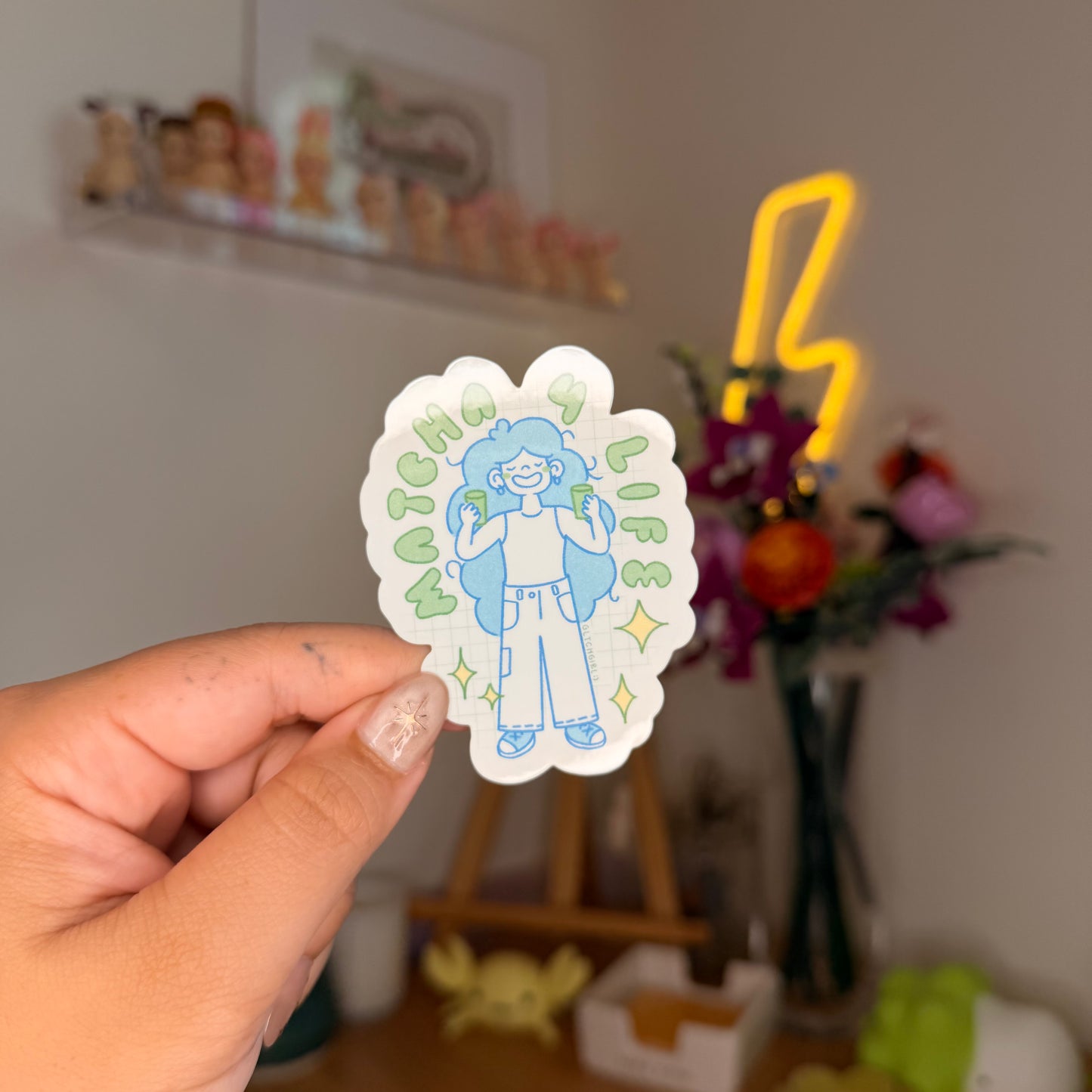 matcha 4 life sticker