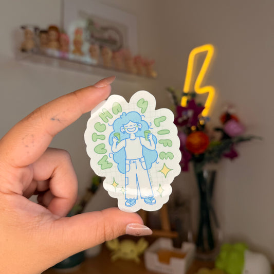 matcha 4 life sticker